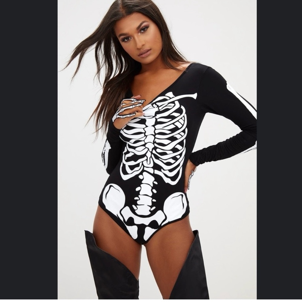 Skeleton costume Pretty little thing Fashion Nova sexy cosplay Halloween